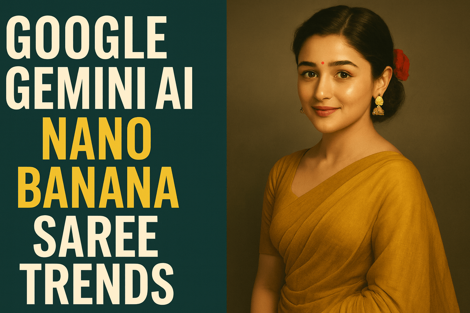AI Saree Trends 🔥 Google Gemini Nano Banana Saree Viral Video 2025 – INDTrueStory
